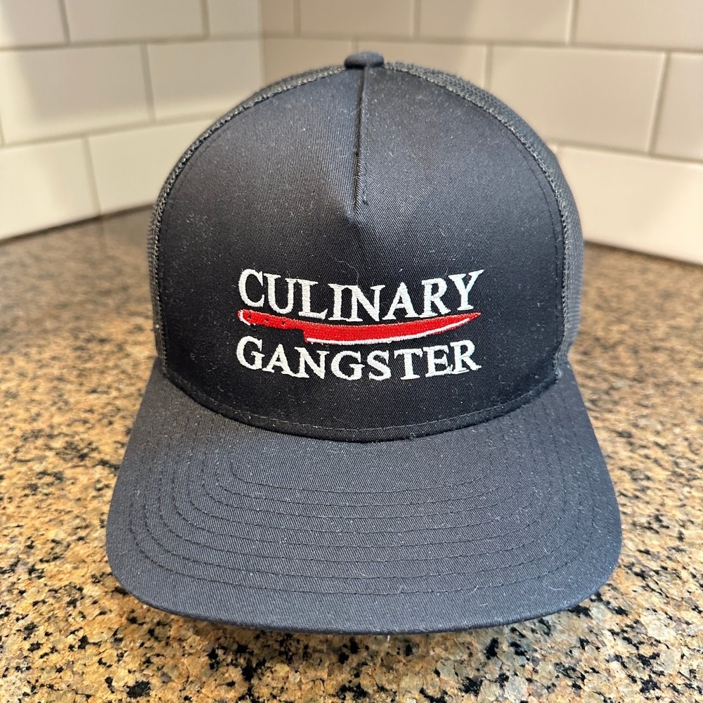 Culinary Gangster Pacific Headwear Hat Trucker Snapback Adjustable Black